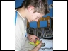 Tom and his baby h/r Senegal Parrot "Spike"